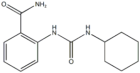 2-{[(cyclohexylamino)carbonyl]amino}benzamide 구조식 이미지