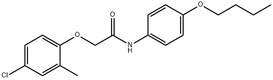 N-(4-butoxyphenyl)-2-(4-chloro-2-methylphenoxy)acetamide Structure