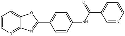 N-(4-[1,3]oxazolo[4,5-b]pyridin-2-ylphenyl)nicotinamide 구조식 이미지