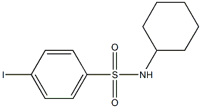 N-cyclohexyl-4-iodobenzenesulfonamide 구조식 이미지