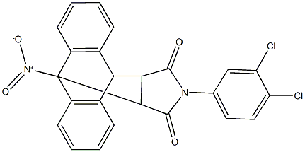 17-(3,4-dichlorophenyl)-1-[hydroxy(oxido)amino]-17-azapentacyclo[6.6.5.0~2,7~.0~9,14~.0~15,19~]nonadeca-2,4,6,9,11,13-hexaene-16,18-dione Structure