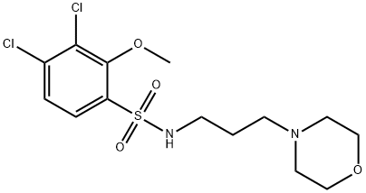 3,4-dichloro-2-methoxy-N-[3-(4-morpholinyl)propyl]benzenesulfonamide Structure