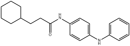 N-(4-anilinophenyl)-3-cyclohexylpropanamide 구조식 이미지