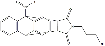 1-[hydroxy(oxido)amino]-17-(3-hydroxypropyl)-17-azapentacyclo[6.6.5.0~2,7~.0~9,14~.0~15,19~]nonadeca-2,4,6,9,11,13-hexaene-16,18-dione 구조식 이미지