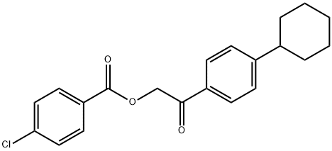 2-(4-cyclohexylphenyl)-2-oxoethyl 4-chlorobenzoate Structure