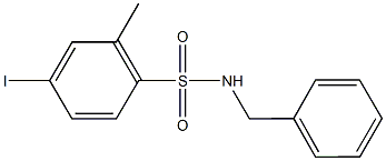 N-benzyl-4-iodo-2-methylbenzenesulfonamide 구조식 이미지