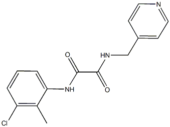 N~1~-(3-chloro-2-methylphenyl)-N~2~-(pyridin-4-ylmethyl)ethanediamide Structure