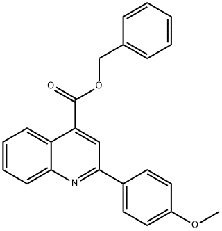 benzyl 2-(4-methoxyphenyl)-4-quinolinecarboxylate Structure