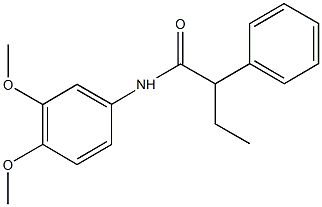 N-(3,4-dimethoxyphenyl)-2-phenylbutanamide Structure