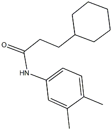 3-cyclohexyl-N-(3,4-dimethylphenyl)propanamide 구조식 이미지