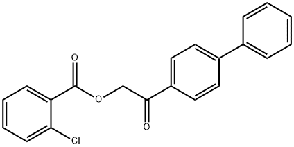 2-[1,1'-biphenyl]-4-yl-2-oxoethyl 2-chlorobenzoate Structure