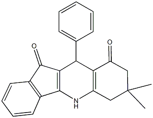 7,7-dimethyl-10-phenyl-6,7,8,10-tetrahydro-5H-indeno[1,2-b]quinoline-9,11-dione Structure