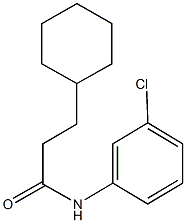 N-(3-chlorophenyl)-3-cyclohexylpropanamide 구조식 이미지