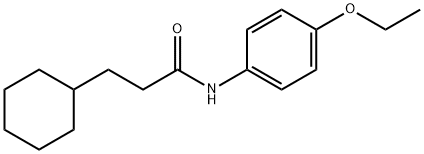 3-cyclohexyl-N-(4-ethoxyphenyl)propanamide Structure