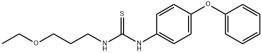N-(3-ethoxypropyl)-N'-(4-phenoxyphenyl)thiourea 구조식 이미지