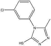 4-(3-chlorophenyl)-5-methyl-4H-1,2,4-triazol-3-yl hydrosulfide Structure