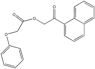 2-(1-naphthyl)-2-oxoethyl phenoxyacetate 구조식 이미지