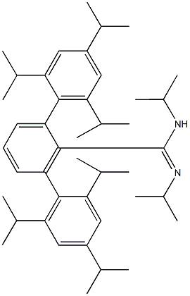 2,2'',4,4'',6,6''-hexaisopropyl-N-isopropyl-N'-[1-methylethyl]-1,2':6',1''-terphenyl-1'-carboximidamide Structure