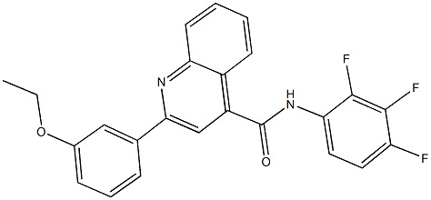 2-(3-ethoxyphenyl)-N-(2,3,4-trifluorophenyl)-4-quinolinecarboxamide 구조식 이미지