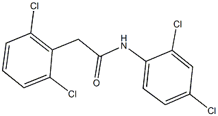 N-(2,4-dichlorophenyl)-2-(2,6-dichlorophenyl)acetamide 구조식 이미지