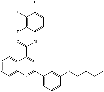 2-(3-butoxyphenyl)-N-(2,3,4-trifluorophenyl)-4-quinolinecarboxamide Structure