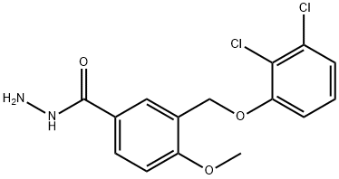 3-[(2,3-dichlorophenoxy)methyl]-4-methoxybenzohydrazide 구조식 이미지