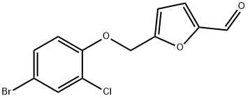 5-[(4-bromo-2-chlorophenoxy)methyl]-2-furaldehyde Structure