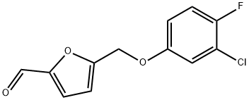 5-[(3-chloro-4-fluorophenoxy)methyl]-2-furaldehyde Structure