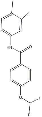 4-(difluoromethoxy)-N-(3,4-dimethylphenyl)benzamide Structure