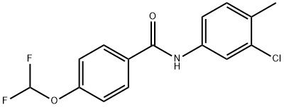 N-(3-chloro-4-methylphenyl)-4-(difluoromethoxy)benzamide Structure