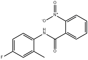 N-(4-fluoro-2-methylphenyl)-2-nitrobenzamide 구조식 이미지