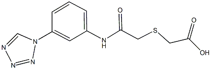 ({2-oxo-2-[3-(1H-tetraazol-1-yl)anilino]ethyl}sulfanyl)acetic acid Structure