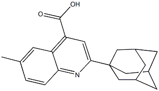 2-(1-adamantyl)-6-methyl-4-quinolinecarboxylic acid Structure