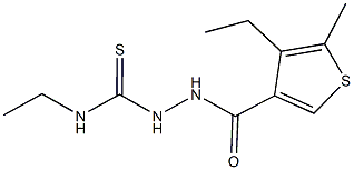 N-ethyl-2-[(4-ethyl-5-methyl-3-thienyl)carbonyl]hydrazinecarbothioamide Structure