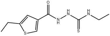 N-ethyl-2-[(5-ethyl-3-thienyl)carbonyl]hydrazinecarbothioamide 구조식 이미지