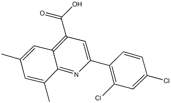 2-(2,4-dichlorophenyl)-6,8-dimethyl-4-quinolinecarboxylic acid Structure