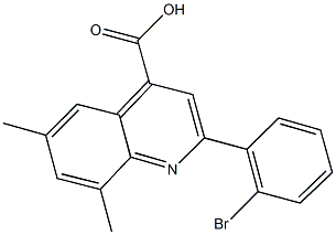 2-(2-bromophenyl)-6,8-dimethyl-4-quinolinecarboxylic acid Structure