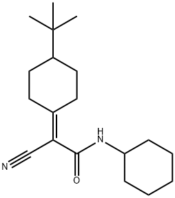 2-(4-tert-butylcyclohexylidene)-2-cyano-N-cyclohexylacetamide 구조식 이미지