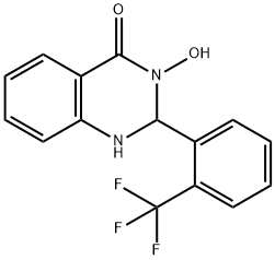 3-hydroxy-2-[2-(trifluoromethyl)phenyl]-2,3-dihydro-4(1H)-quinazolinone Structure