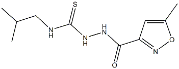 N-isobutyl-2-[(5-methyl-3-isoxazolyl)carbonyl]hydrazinecarbothioamide 구조식 이미지