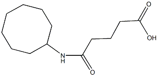 5-(cyclooctylamino)-5-oxopentanoic acid 구조식 이미지