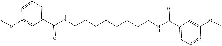 3-methoxy-N-{8-[(3-methoxybenzoyl)amino]octyl}benzamide 구조식 이미지