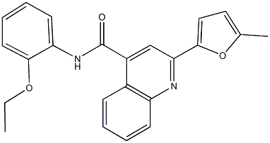 N-(2-ethoxyphenyl)-2-(5-methyl-2-furyl)-4-quinolinecarboxamide 구조식 이미지