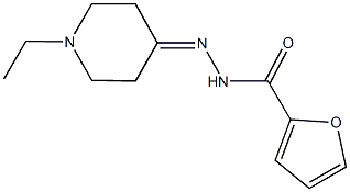 N'-(1-ethyl-4-piperidinylidene)-2-furohydrazide 구조식 이미지