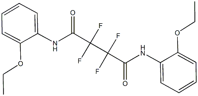 N~1~,N~4~-bis(2-ethoxyphenyl)-2,2,3,3-tetrafluorosuccinamide Structure