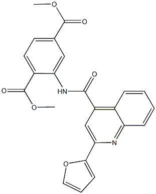 dimethyl 2-({[2-(2-furyl)-4-quinolinyl]carbonyl}amino)terephthalate 구조식 이미지