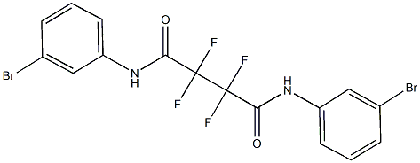 N~1~,N~4~-bis(3-bromophenyl)-2,2,3,3-tetrafluorosuccinamide 구조식 이미지