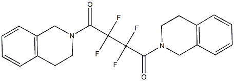 2-[4-(3,4-dihydro-2(1H)-isoquinolinyl)-2,2,3,3-tetrafluoro-4-oxobutanoyl]-1,2,3,4-tetrahydroisoquinoline 구조식 이미지