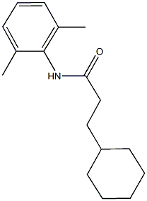 3-cyclohexyl-N-(2,6-dimethylphenyl)propanamide Structure