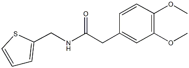 2-(3,4-dimethoxyphenyl)-N-(2-thienylmethyl)acetamide Structure